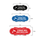 Signs ByLITA Designer Storage Area Under Surveillance Wall or Door Sign