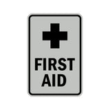 Portrait Round First Aid Sign
