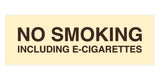 Signs ByLITA Basic No Smoking Including E-Cigarettes Sign