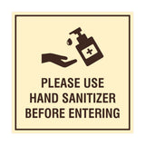 Square Please Use Hand Sanitizer Before Entering Sign