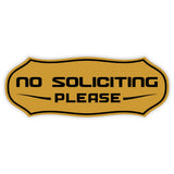 Stylish No Soliciting Sign