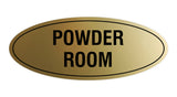 Signs ByLITA Oval Powder Room Sign