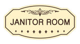 Victorian Janitor Room Sign