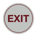 Signs ByLITA Circle Exit Sign