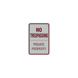 Signs ByLITA Portrait Round no trespassing private property Sign