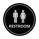 Signs ByLITA Circle Unisex Restroom Sign