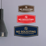 Fancy No Soliciting Seriously it is Very Annoying Wall or Door Sign