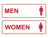 Standard Men Women Restroom Sign (Set of 2)