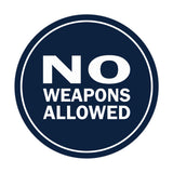Signs ByLITA Circle No Weapons Allowed Sign