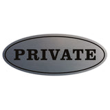 Oval PRIVATE Sign