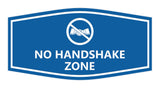 Signs ByLITA Fancy No Handshake Zone Sign
