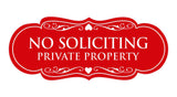 Signs ByLITA Designer No Soliciting Private Property Sign