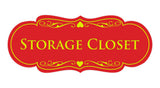 Signs ByLITA Designer Storage Closet Sign
