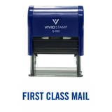Basic First Class Mail Self Inking Rubber Stamp