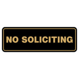 Standard No Soliciting Sign