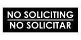 Signs ByLITA Basic No Soliciting No Solicitar Sign