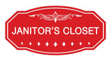 Victorian Janitor'S Closet Sign