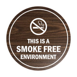 Signs ByLITA Circle This Is A Smoke Free Environment Sign