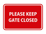 Signs ByLITA Classic Framed Please Keep Gate Closed