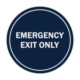 Signs ByLITA Circle Emergency Exit Only Sign