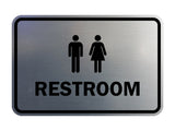 Signs ByLITA Classic Framed Unisex Restroom Sign