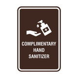 Portrait Round Complimentary Hand Sanitizer Sign