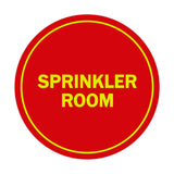 Signs ByLITA Circle Sprinkler Room Sign