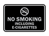 Signs ByLITA Classic Framed No Smoking Including E-Cigarettes Sign