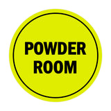 Signs ByLITA Circle Powder Room Sign