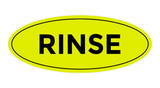 Oval Rinse Sign