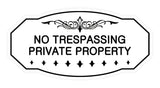 Victorian No Trespassing Private Property Sign