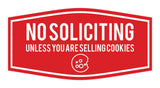 Fancy No Soliciting (Unless You Are Selling Cookies) Wall or Door Sign