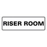 Riser Room Door / Wall Sign