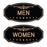 Victorian Men Women Sign Set