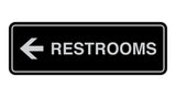 Signs ByLITA Standard RESTROOM (LEFT ARROW) Sign