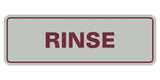 Signs ByLITA Standard Rinse Sign