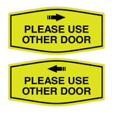 Signs ByLITA Fancy Please Use Other Door Sign Set
