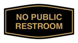 Signs ByLITA Fancy No Public Restroom Sign