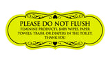 Signs ByLITA Designer Please Do Not Flush Etiqutte Sign