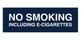 Signs ByLITA Basic No Smoking Including E-Cigarettes Sign