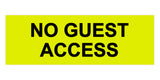 Signs ByLITA Basic No Guest Access Sign