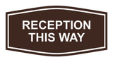 Signs ByLITA Fancy Reception This Way Sign