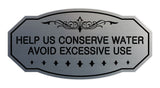 Victorian Help Us Conserve Water Avoid Excessive Use Sign