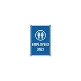 Signs ByLITA Portrait Round Employees Only Sign