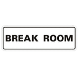 Standard Break Room Sign