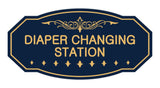 Victorian Diaper Changing Station Sign