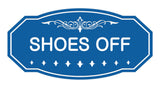 Victorian Shoes Off Sign