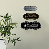 Designer Whatever, Just Wash Your Hands, Novelty Restroom Wall or Door Sign