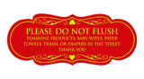 Signs ByLITA Designer Please Do Not Flush Etiqutte Sign