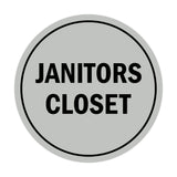 Signs ByLITA Circle Janitors Closet Sign